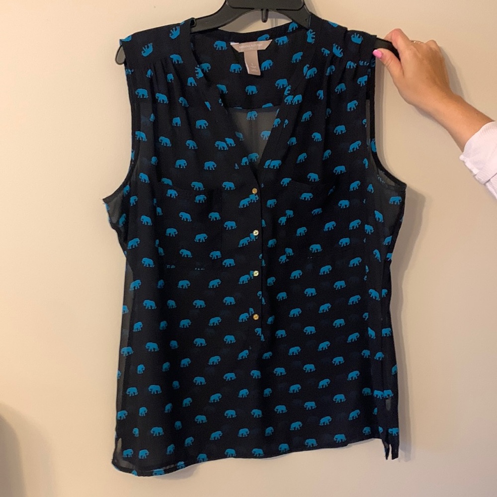 Banana Republic sleeveless blouse